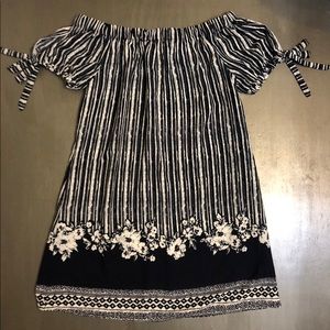 Off-the-shoulder dress from target